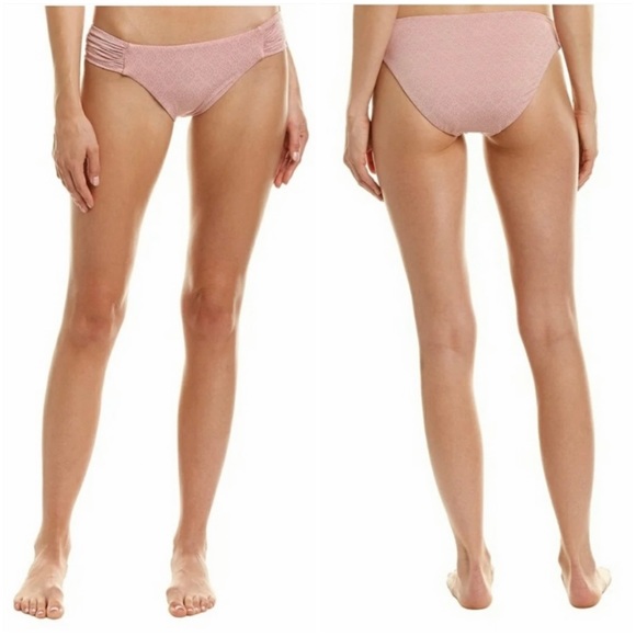 Lucky Brand All the Frills Side Sash Mauve Bikini Bottoms - Picture 4 of 9